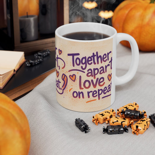Mug - Together Apart Love on Repeat - Graffiti Style Design