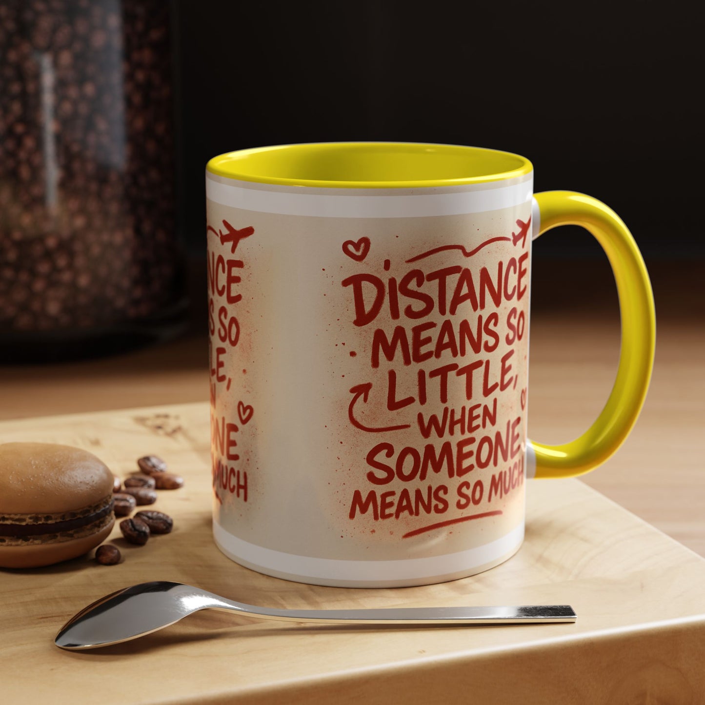 Meaningful Distance Coffee Mug - Perfect Gift for Loved Ones, Coffee Lovers, Long-Distance Relationships, Valentine’s Day, Anniversary