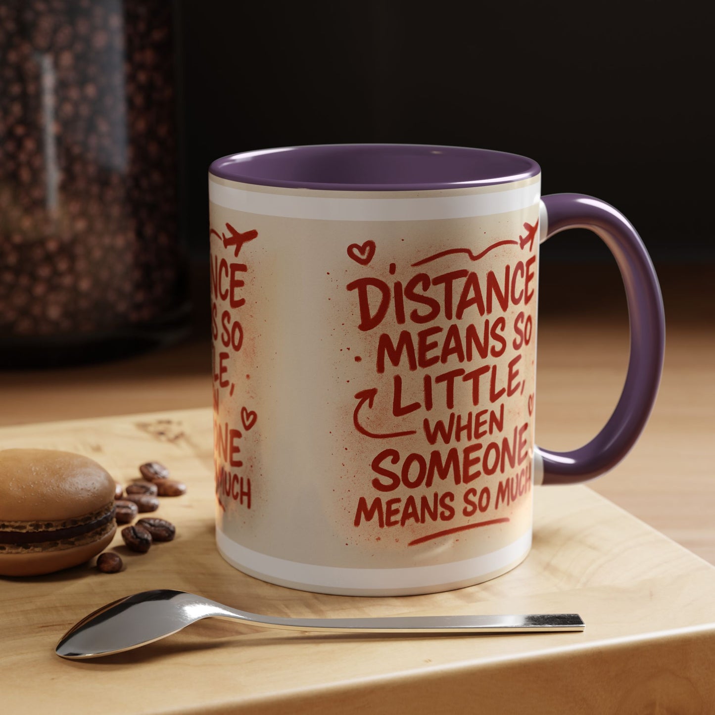 Meaningful Distance Coffee Mug - Perfect Gift for Loved Ones, Coffee Lovers, Long-Distance Relationships, Valentine’s Day, Anniversary