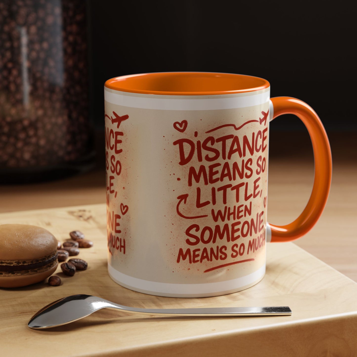 Meaningful Distance Coffee Mug - Perfect Gift for Loved Ones, Coffee Lovers, Long-Distance Relationships, Valentine’s Day, Anniversary