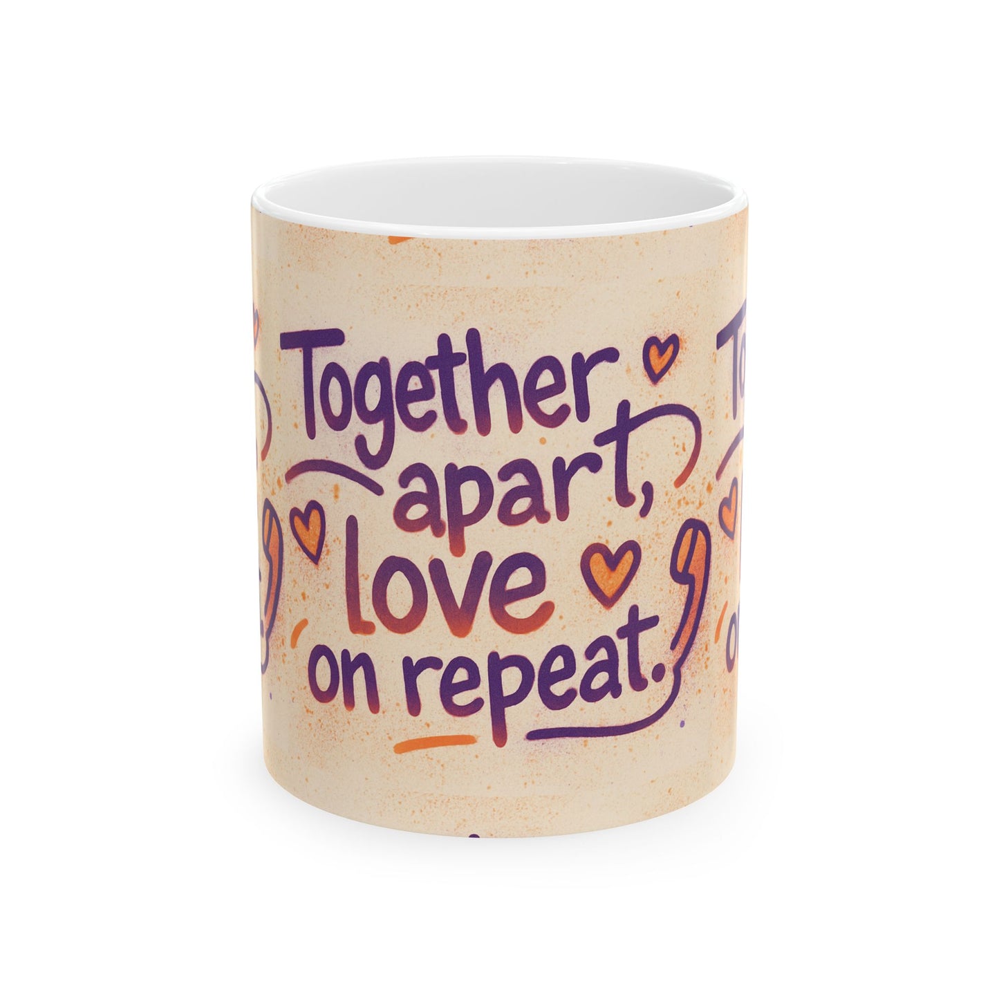 Mug - Together Apart Love on Repeat - Graffiti Style Design
